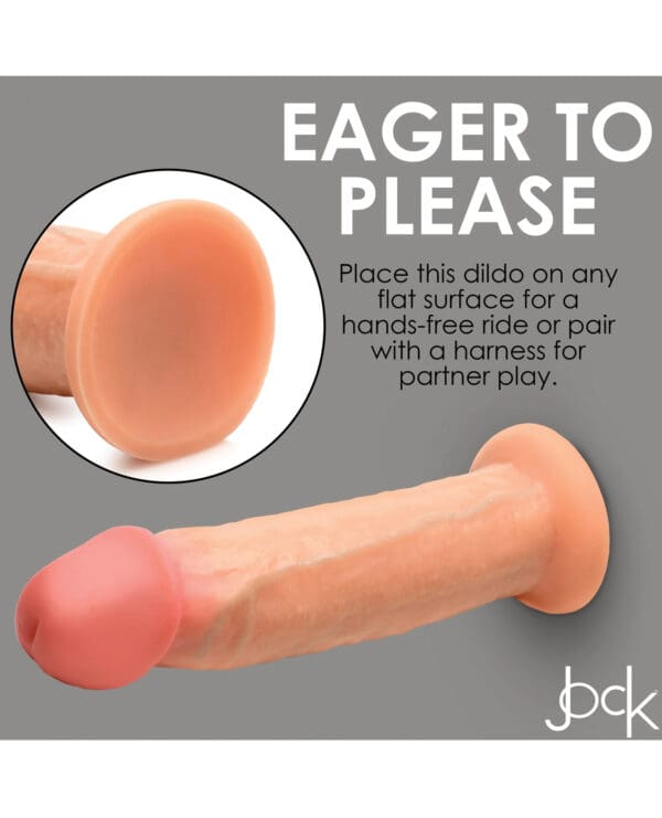 Curve Toys Jock Real Skin Silicone 8.5" Dildo - Image 5