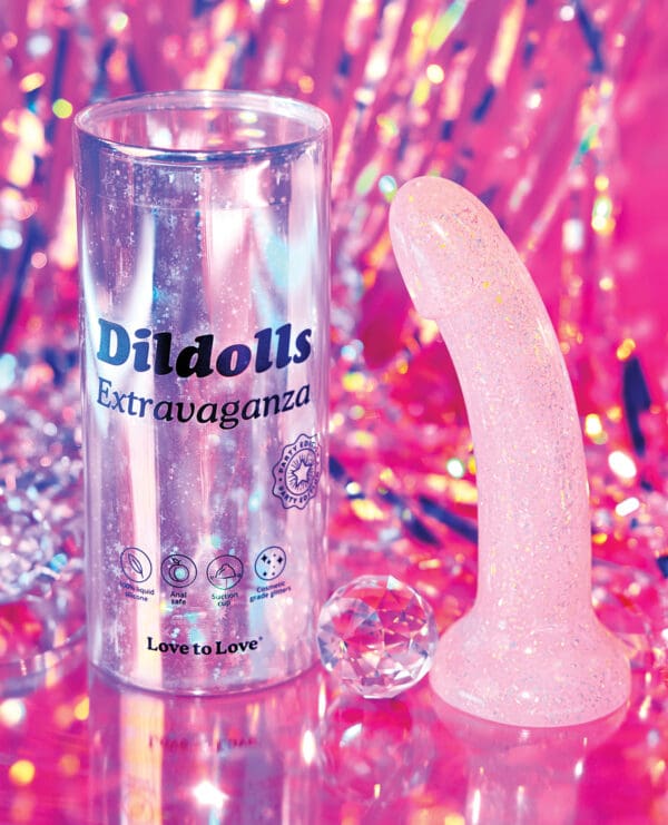 Love to Love Curved Suction Cup 24k Gold Dildolls Extravaganza - Gold - Image 4