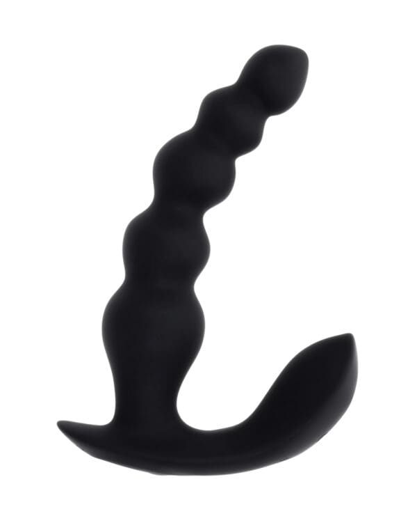 Evolved Bead Me Up Curved Anal Vibrator w/Remote Control - Black - Image 3