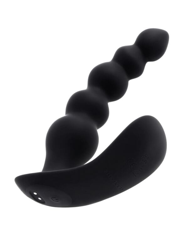 Evolved Bead Me Up Curved Anal Vibrator w/Remote Control - Black - Image 5