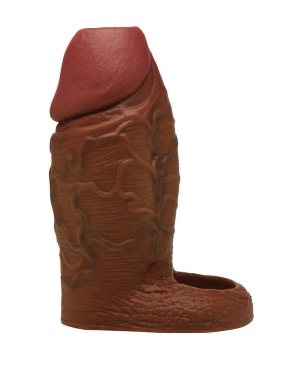 Curve Toys Jock Silicone Penis Extension Sleeve - Dark - Image 2