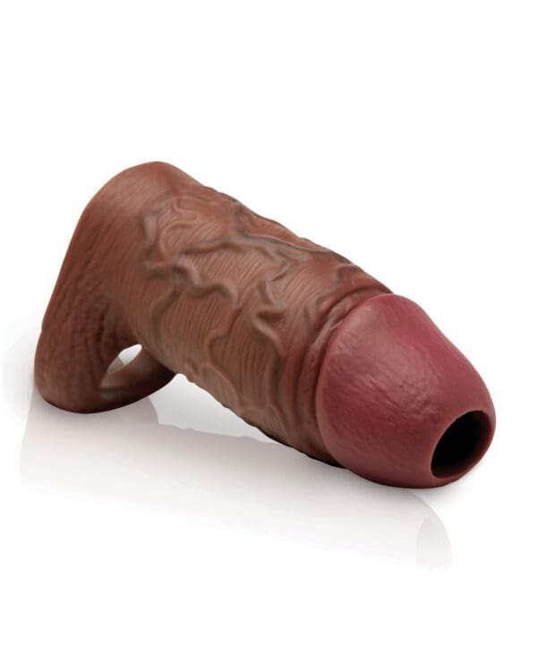 Curve Toys Jock Silicone Penis Extension Sleeve - Dark - Image 3