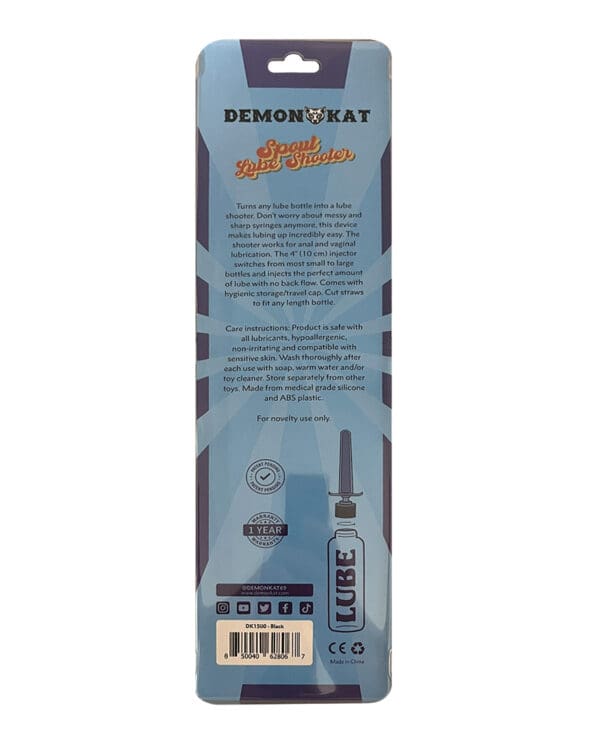Demon Kat Spout Silicone Lube Shooter - Image 2