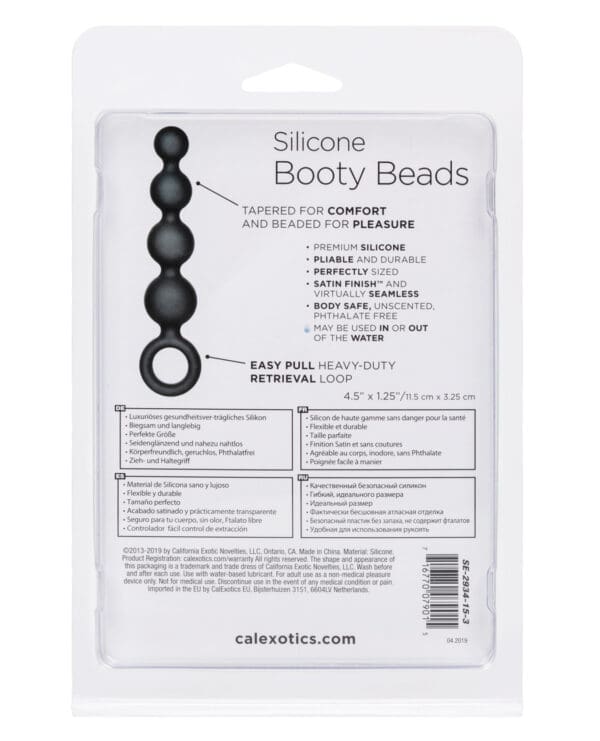 NO ETA Calexotics Silicone Booty Beads - Black - Image 2