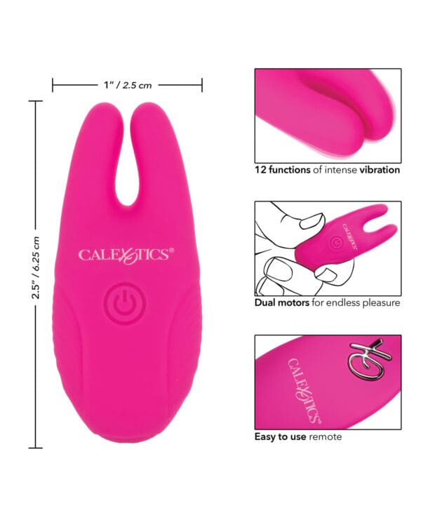 Silicone Nipple Clamps w/Remote - Pink - Image 5
