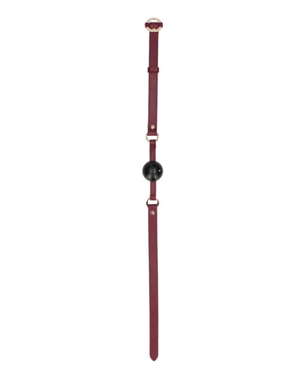 Shots Ouch Halo Breathable Ball Gag - Burgundy - Image 4