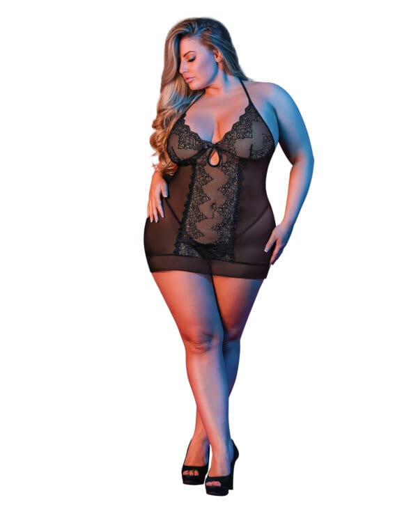 Sexy Time Sophia Chemise & G-String Black QN - Image 2