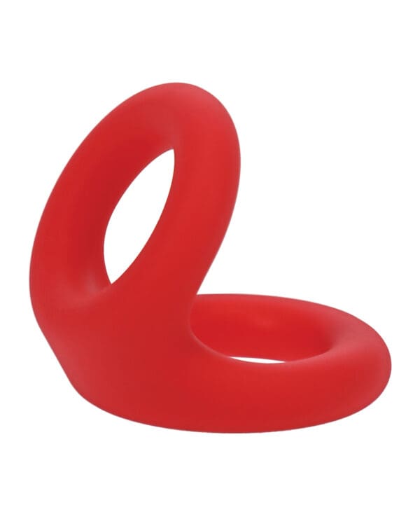 Tantus Uplift Silicone C Ring - Crimson - Image 4