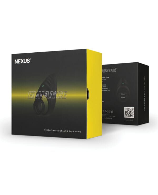 Nexus Enhance Cock & Ball Ring - Black - Image 5