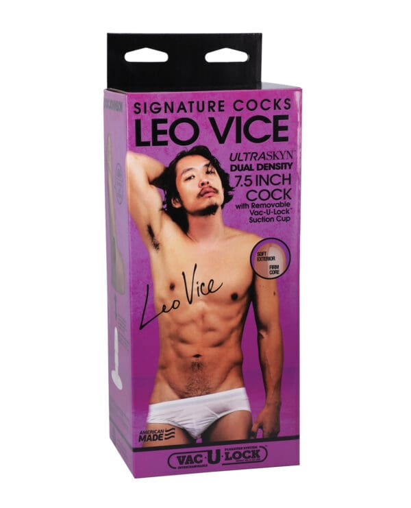 Signature Cocks 7.5" ULTRASKYN Cock w/Removable Vac-U-Lock Suction Cup - Leo Vice