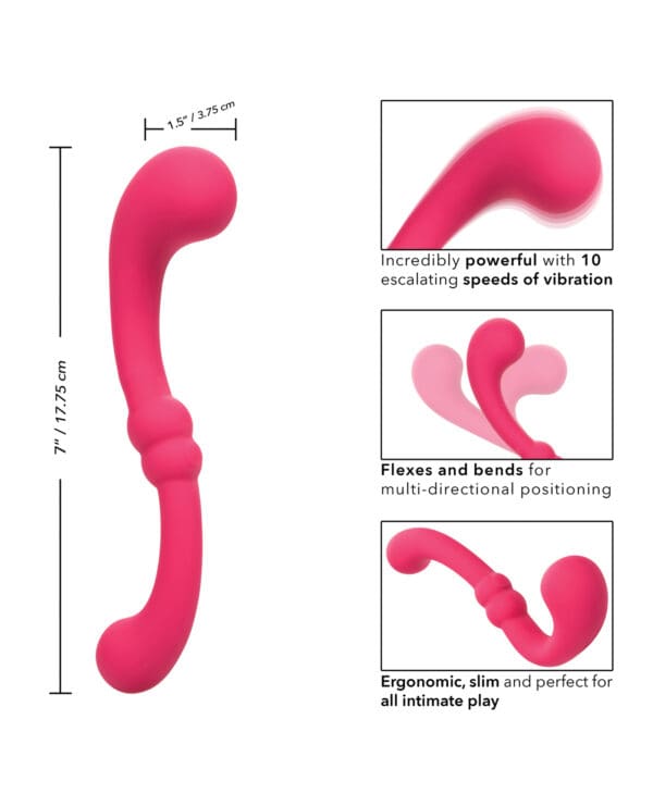 Pretty Little Wands Curvy Massager - Pink - Image 5