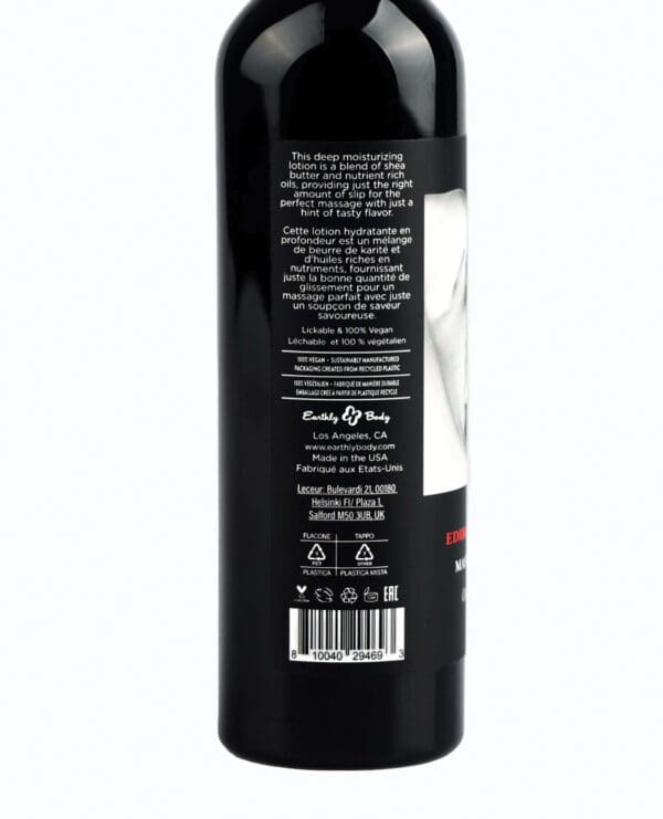 Earthly Body Hemp Seed by Night Edible Lotion - 8 oz Cherry - Image 2