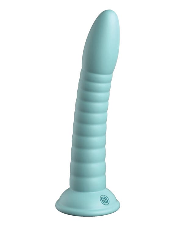 Dillio Platinum 7" Wild Thing Silicone Dildo - Teal - Image 2
