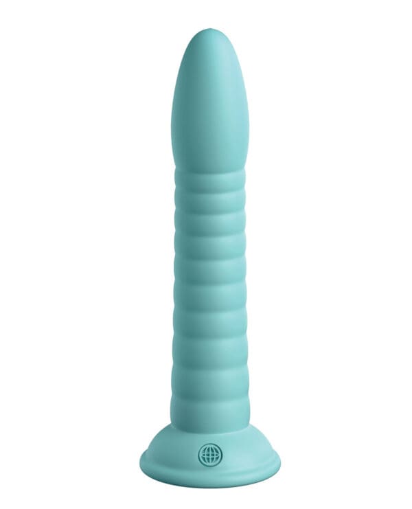 Dillio Platinum 7" Wild Thing Silicone Dildo - Teal - Image 4