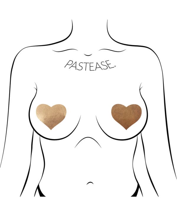 Pastease Basic Love Liquid Heart - Rose Gold O/S - Image 3