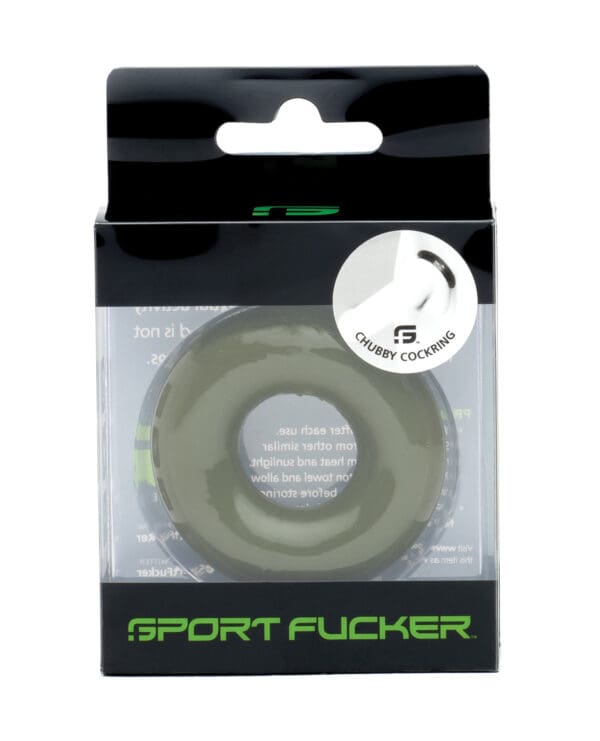 Sport Fucker Chubby Cockring - Army Green - Image 2