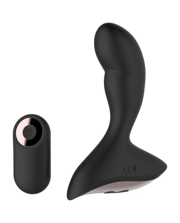 Gender Fluid Rumble Anal Vibe w/Remote - Black - Image 3