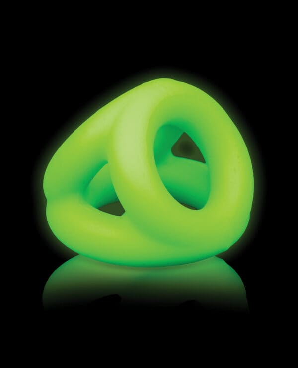 Shots Ouch Cock Ring & Ball Strap - Glow in the Dark - Image 3
