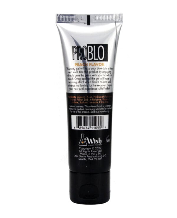 Pro Blo Oral Pleasure Gel - Peach - Image 2