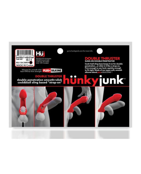 Hunky Junk Double Thruster Sling - Tar Ice - Image 5