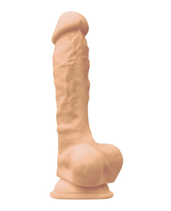 Colours Pleasures 7" Dong w/Balls & Suction Cup - White - Image 2