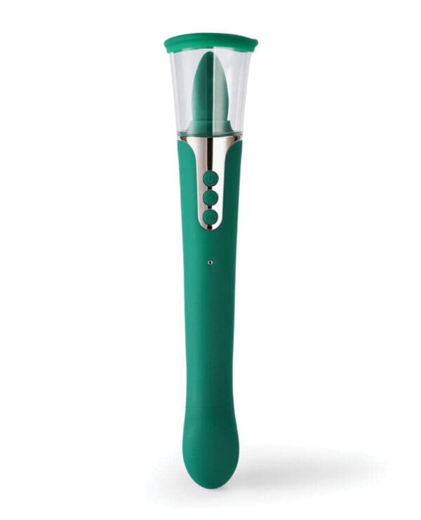 Succion Sucking G-Spot Vibrator - 3 Function Green - Image 2