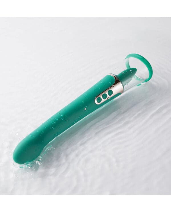 Succion Sucking G-Spot Vibrator - 3 Function Green - Image 4