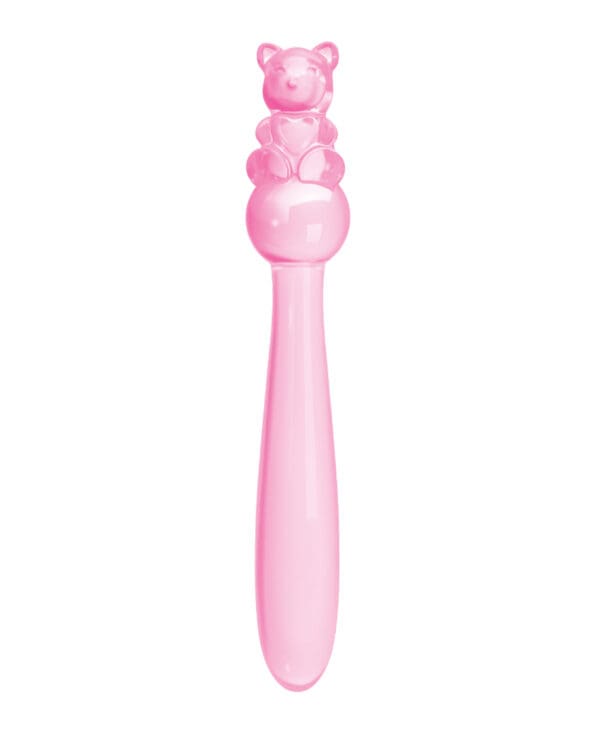 Glass Menagerie Teddy Glass Dildo - Pink - Image 3