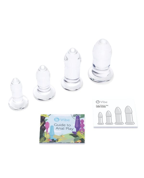 b-Vibe Glass Anal Dilator 4 pc Set - Image 5