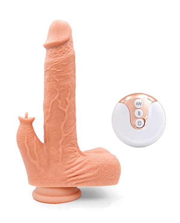 Justin 6.5" Silicone Thrusting Dildo Licker - Image 4