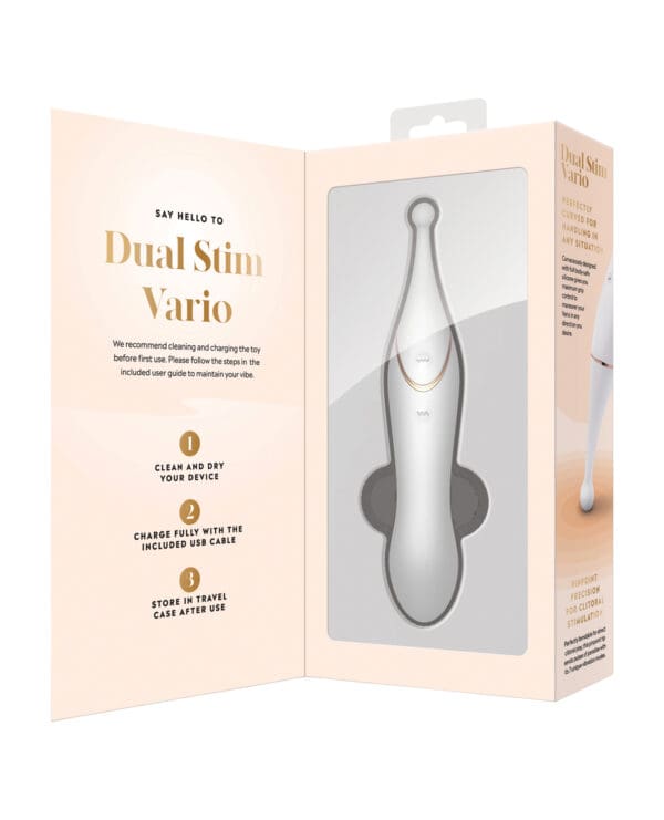 Bodywand Dual Stim Vario - White - Image 2