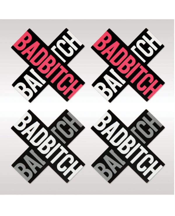 Peekaboos Bad Bitch Pasties - 2 Pairs - Image 2
