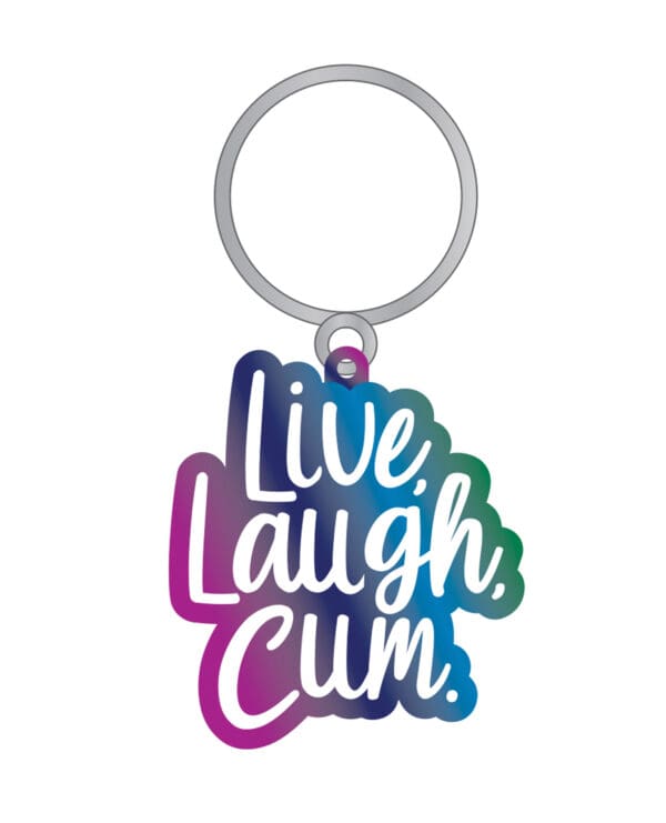 Wood Rocket Live Laugh Cum Keychain - Multi Color - Image 2