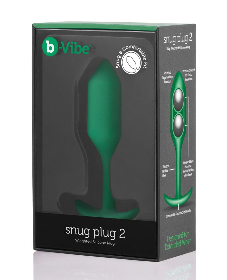 b-Vibe Weighted Snug Plug 2 - 114 g Green