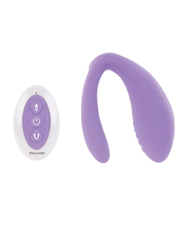 Evolved Petite Tickler Mini Vibe w/Remote - Purple - Image 3