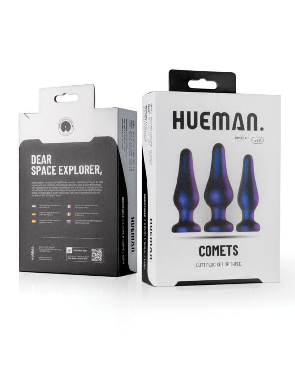 Hueman Comets Butt Plug Set of 3 - Purple - Image 5
