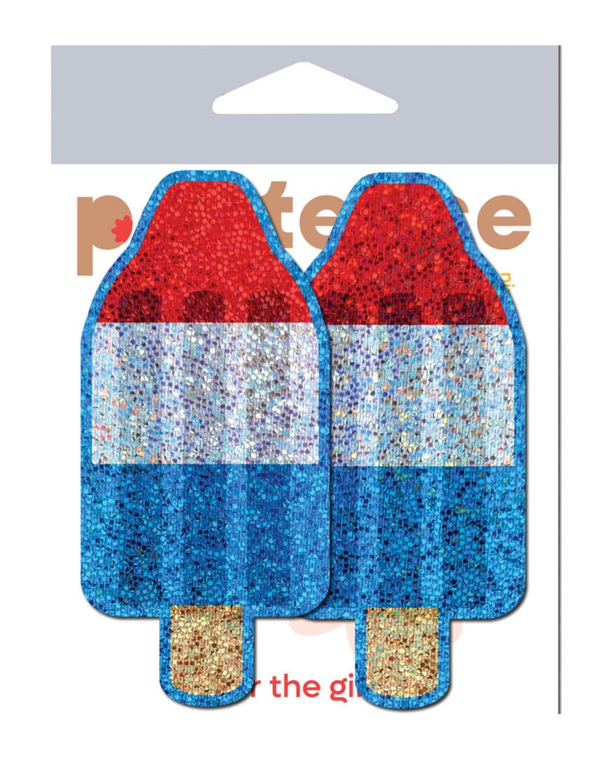 Pastease Premium Bomb Pop - Red/White/Blue O/S