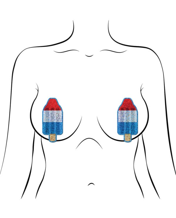 Pastease Premium Bomb Pop - Red/White/Blue O/S - Image 3