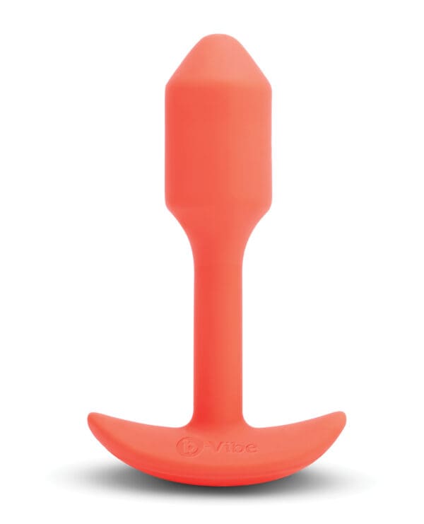 b-Vibe Vibrating Snug Plug - Small Orange - Image 3