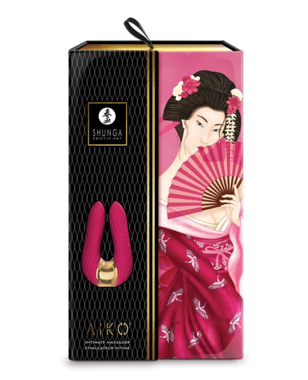 Shunga Aiko Intimate Massager - Raspberry - Image 5