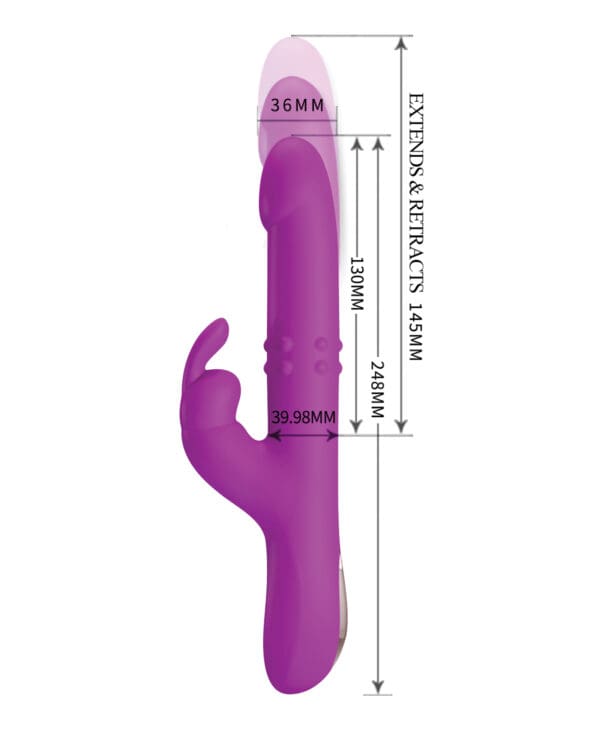 Pretty Love Reese Thrusting Rabbit - Fuchsia - Image 5