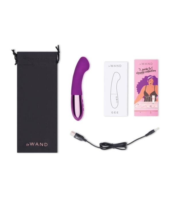 Le Wand GEE G-Spot Targeting Rechargeable Vibrator - Cherry - Image 5