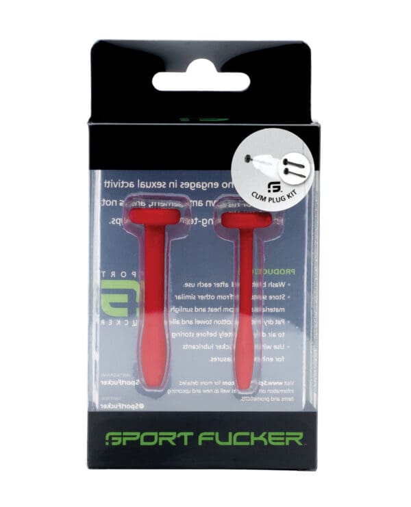Sport Fucker Cum Plug Kit - Red - Image 2