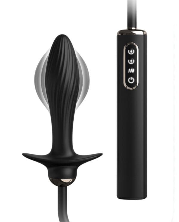 Anal Fantasy Elite Collection Auto Throb Inflatable Vibrating Plug - Black - Image 2