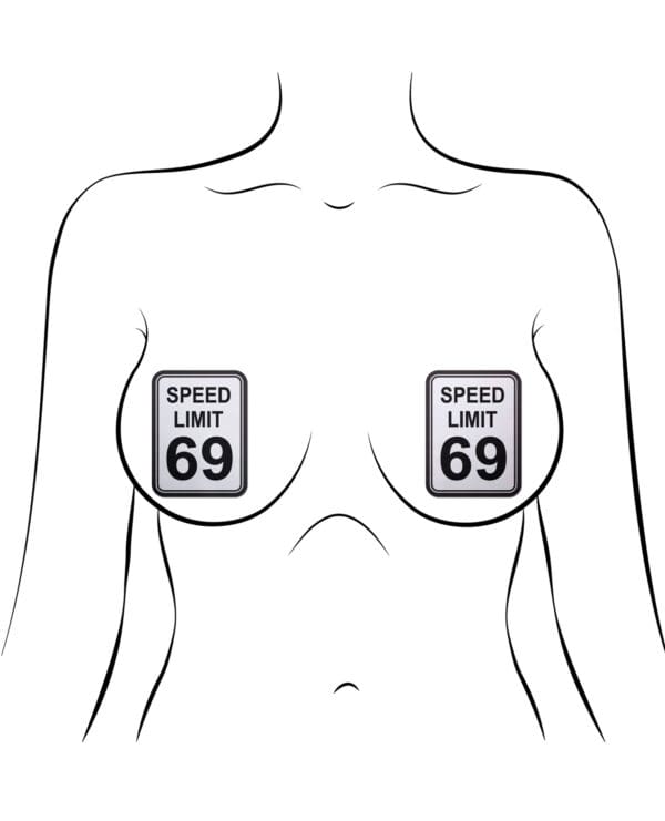 Pastease Premium Speed Limit 69 - White/Black O/S - Image 3