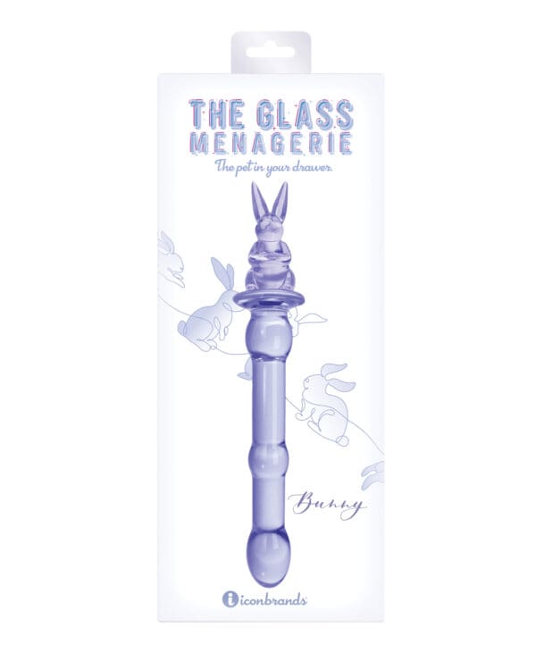 Glass Menagerie Rabbit Glass Dildo - Pink