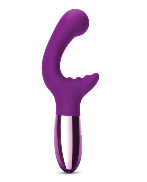 Le Wand XO Double Motor Wave Rechargeable Vibrator - Cherry - Image 4