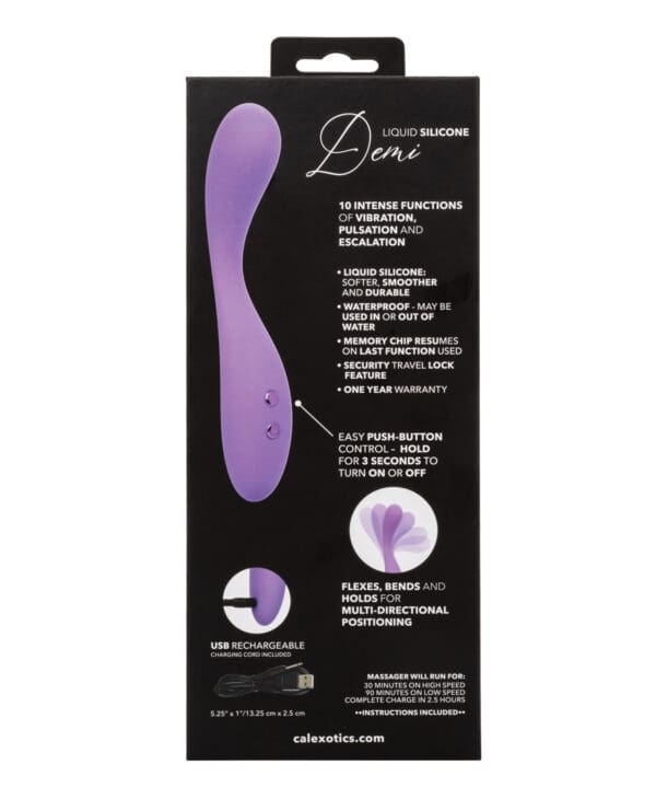 Contour Demi Flexible Massager - Purple - Image 2