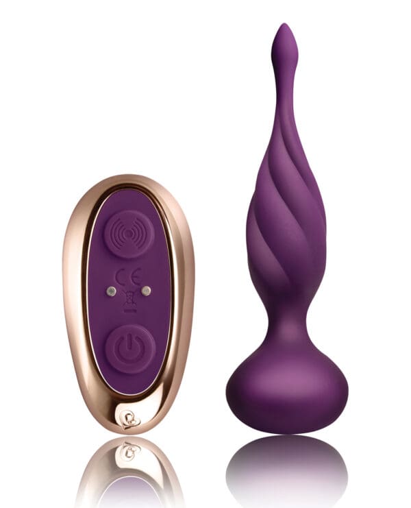 Rocks Off Petite Sensations Discover Plug w/Remote - Purple - Image 2