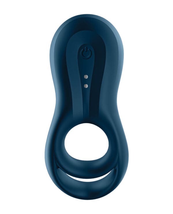 Satisfyer Epic Duo Ring Vibrator - Dark Blue - Image 2
